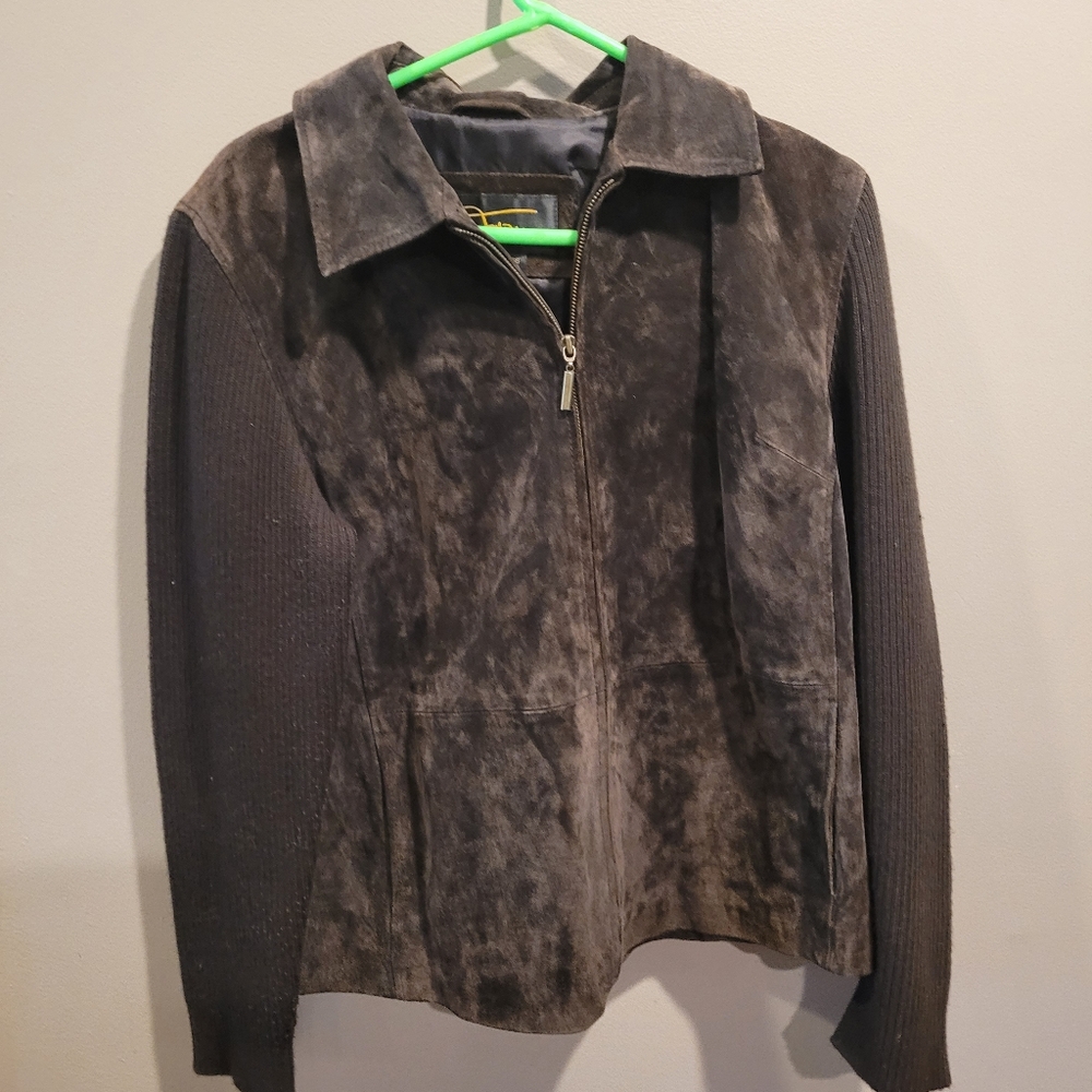 Fabio brown leather jacket size XL